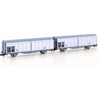 HOBBYTRAIN H24660 N 2er Set Schiebewandwagen Hbbillns, SBB, Ep. VI von HOBBYTRAIN