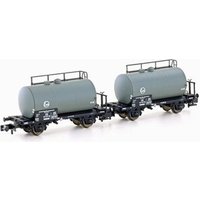 HOBBYTRAIN H24801 N 2er Set Leichtbau-Kesselwagen "EVA", DB, Ep. III von HOBBYTRAIN