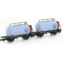 HOBBYTRAIN H24802 N 2er Set Leichtbau-Kesselwagen "ARAL", DB, Ep. III von HOBBYTRAIN