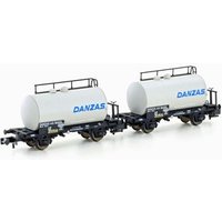 HOBBYTRAIN H24834 N 2er Set Leichtbau-Kesselwagen "Danzas", DB, Ep. IV von HOBBYTRAIN