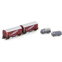 HOBBYTRAIN H24906 N 2er Set Oppeln "Stückgut Schnellverkehr" und 2 x VW Bus, DB, Ep. III HOBBYTRAIN H24906 N 2er Set Oppeln "Stückgut Schnellverkehr" und 2 x VW Bus, DB, Ep. III von HOBBYTRAIN