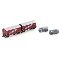 HOBBYTRAIN H24906 N 2er Set Oppeln und 2 x VW Bus, DB, Ep. III von HOBBYTRAIN