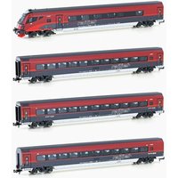 HOBBYTRAIN H25224 N 4er Set Personenwagen Set 1, ÖBB Railjet, Ep. VI von HOBBYTRAIN