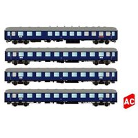 HOBBYTRAIN H43031 H0 4tlg. Set F-Zug 1954 Personenwagen Wechselstrom, DB, Ep. III von HOBBYTRAIN