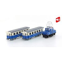 HOBBYTRAIN H43104S H0 Zugspitzbahn Tal-Lok mit 2 Personenwagen Sound, Bayrische Zugspitzbahn Bergbahn AG, Ep. V-VI von HOBBYTRAIN