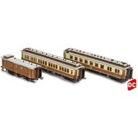 HOBBYTRAIN H44019 H0 3tlg. Personenwagen-Set C-M-EX, CIWL, Ep. I von HOBBYTRAIN