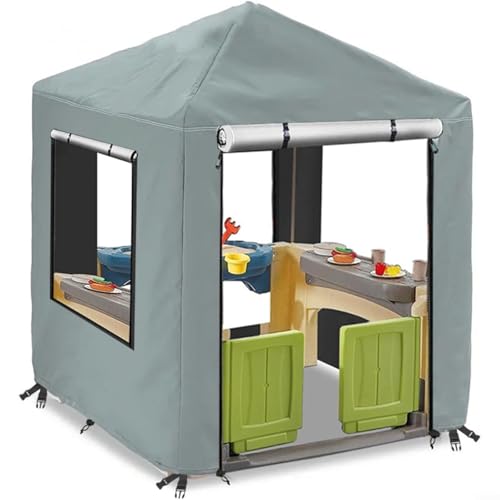 HOHOVYVY 420D Outdoor-Abdeckung Für Kinderspielhäuser Schützt Das Für Step2-Spielhaus 56" X 56" X 60,2" von HOHOVYVY