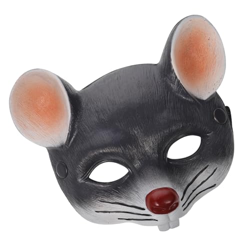 HOLIDYOYO 1Stk Halloween-Karnevalszubehör halloween masken halloweenmaske karnevalsmaske children mask graue masken Katzenmaskerade Gesicht Ratte spielzeug 3D-Mausmaske Halloween-Maske Grey von HOLIDYOYO