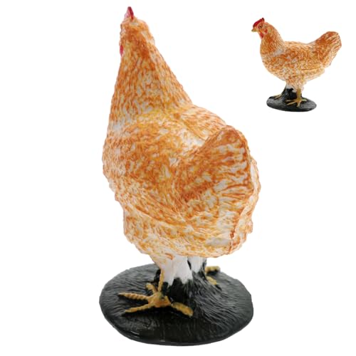 HOLIDYOYO 1Stk Hühnermodell Miniatur-Hühner Hahnstatue Huhn Spielzeug für Küken Mini-Hühnerfiguren Living Room Decoration wohnzimmerdeko Vogelmodell wohnraumdeko Home Decor Hühnerverzierung von HOLIDYOYO