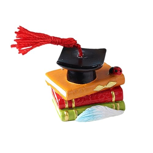 HOLIDYOYO 1stk Kuchendekoration Bücherregal-Dekoration Fotoornament Kuchen Topper Dekorationen Fürs Auto Abschlussfeier Dessert Topper Cupcake-Dekoration Kuchen Fotografie Requisiten Harz von HOLIDYOYO