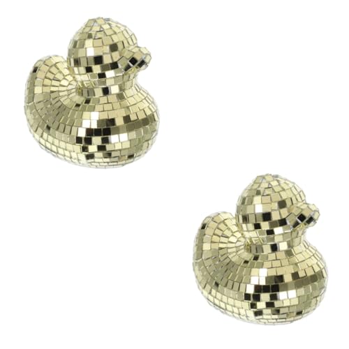 HOLIDYOYO 2 Stück Ornamente Disco Kugel Party Dekoration Disco Kugel Tischdekoration Disco Kugel Dekor Spiegel Disco Kugel Ente Disco Kugel Desktop Disco Kugel Ente Auto von HOLIDYOYO