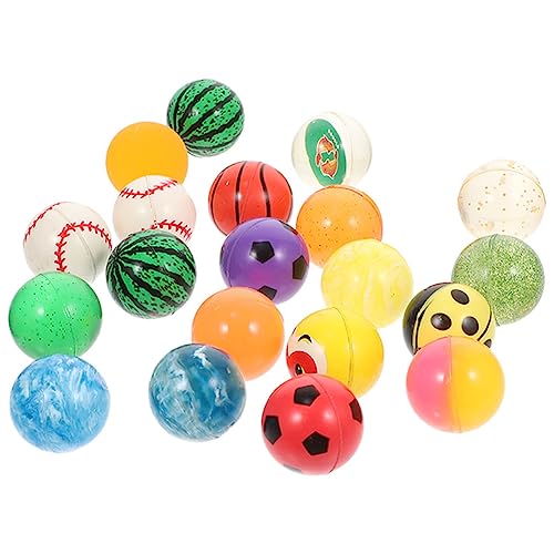 HOLIDYOYO 20St Hüpfender Ball lustige Hüpfbälle Kinder springen Bälle pädagogische Hüpfbälle Spiel hüpfbälle Bälle hüpfen gummiball Spielzeug farbige Springbälle Gummibälle für Partys von HOLIDYOYO