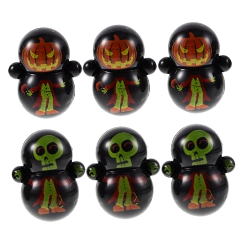 HOLIDYOYO 30St Halloween-Becher Halloween-Goodie-Bag Spukhaus Requisiten dekorative Kürbisfigur Halloween Figuren Halloween-Figuren Tumbler wackelndes Spielzeug Mini-Becherspielzeug Plastik von HOLIDYOYO