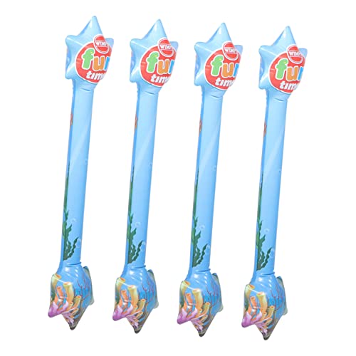 HOLIDYOYO 4 Stück aufblasbarer Stick für Kinder aufblasbare Stöcke jubeln ' party decorations party zubehör kinder Geräuschemacher-Sticks aufblasbare Donnerstöcke PVC von HOLIDYOYO