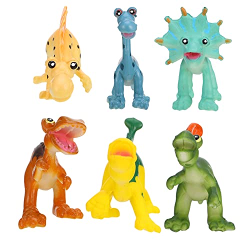 HOLIDYOYO Pädagogisches Kinder Dinosaurier Figur Spielzeug 6 Stück Kunststoff Dinosaurier Modell von HOLIDYOYO