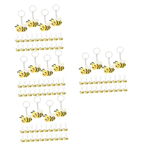 HOLIDYOYO 96 Stk Biene Schlüsselanhänger Lustig Mama Schlüsselanhänger Tierische Schlüsselanhänger Geschenktüte Bienentasche Bienen-gastgeschenke Bienen-schlüsselanhänger Dekor Auto Metall von HOLIDYOYO