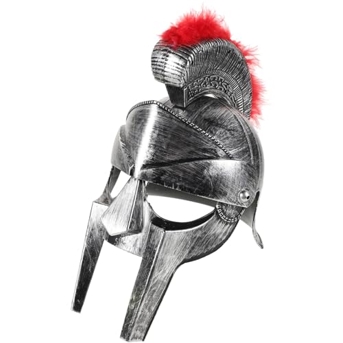 HOLIDYOYO Antiker Römischer Soldatenhelm Mittelalterlicher Ritter Soldat Krieger Kostüm Helm Hut Antike Römische Gladiatorenhelme Helm Kostümzubehör von HOLIDYOYO