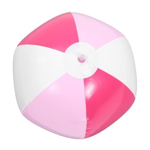 HOLIDYOYO Wasserspielzeug Pool Aufblasbarer Pink Weißer Poolball Robuste Pvc Strandbälle Für Wasserspiele Im Freien Ideal Für Sommerpartys Und Poolaktivitäten Aufblasbares Wasserspielzeug von HOLIDYOYO