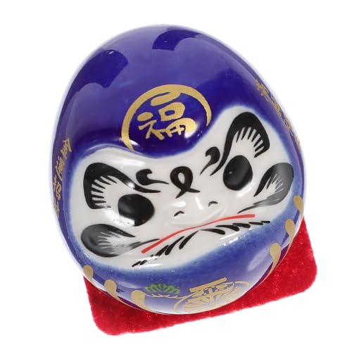 HOLIDYOYO Dharma-Ei-verzierung Auto-Ornament Daruma Daruma-Figur Japanische Daruma-statuen Daruma- Für Den Innenraum des Autos Miniatur-Daruma Daruma-Puppe Keramik von HOLIDYOYO