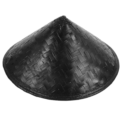 HOLIDYOYO Hut aus Bambus japanischer konischer Hut Strohhut Männer Schirmmütze Mütze für Männer Kostüme security cap safety cap Sicherer Hut Ninja-Deko-Hut Ninja-Hut für die Dekoration Black von HOLIDYOYO