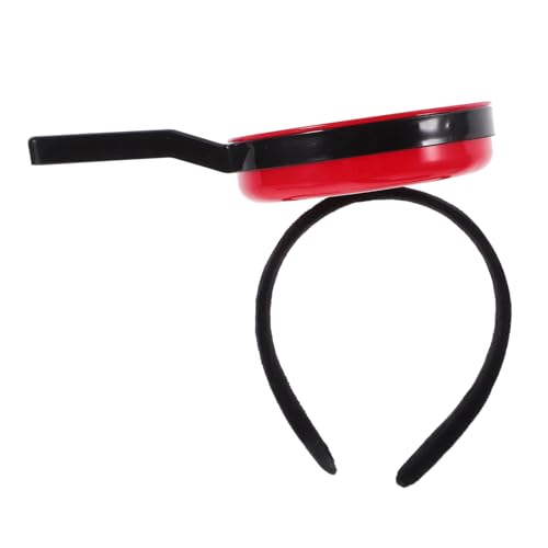 HOLIDYOYO Imitiertes Pfannenstirnband Stirnband Verkleiden Pan-stirnband Zum Verkleiden Karnevalskopfschmuck Foto-requisite Neuheit Party Stirnband Pan-boppers-stirnband Haarspange Rot Bauch von HOLIDYOYO