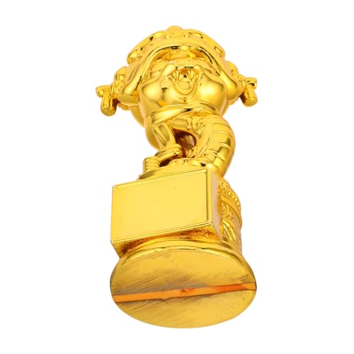 HOLIDYOYO Neujahrstrophäe Trophäe Der Preisverleihung Schlangenskulptur Für Zuhause Schlangenstatuendekor Chinesische Tierkreiszeichenstatuen Schlangenstatue Fürs Büro Harz Golden von HOLIDYOYO