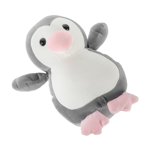 HOLIDYOYO Pinguinkissen Pinguin plüschtier Pinguin Kuscheltier Pinguin weihnsgeschenke wheinatsgeschenke Plüsch Pinguin Stofftier Pinguin-Stofftiere Kuscheltiere PP Baumwolle Grey von HOLIDYOYO