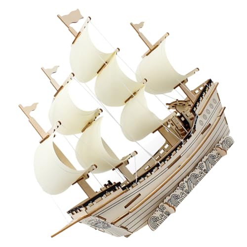 HOLIDYOYO Rätsel-Modell Modellbausätze nautisch Spielzeugboot 3D-Puzzles für Erwachsene Boot Boote D Puzzle 3D-Puzzle-Schiff Handpuzzles für Erwachsene hölzern von HOLIDYOYO