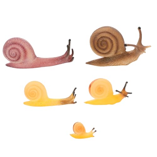 HOLIDYOYO Realistische Schnecken Figuren Simulation Tierfiguren Für Dekorative Schnecken Ornamente Für Mikrolandschaften Und Ideales Für Jungen Und ädchen von HOLIDYOYO