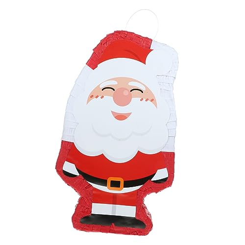 HOLIDYOYO Santa Pinata Weihnachtsfeier Aktivität Weihnachtspinata für Kinder halloween pinata weihnachtsmotiv Pinata im Weihnachtsmann-Design Weihnachtsmann-Partydekoration Papier von HOLIDYOYO