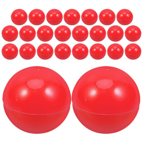 HOLIDYOYO Tombola-Bälle 25 Stück Kleine Zu Öffnende Runde Kapseln Leere Plastikbehälter Für Kaugummiautomaten Für Partygeschenke 3 cm Rot von HOLIDYOYO