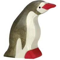 HOLZTIGER 80213 Pinguin, klein, Kopf nach vorn ca. 4 x 1,9 x 5 cm, Holz von HOLZTIGER