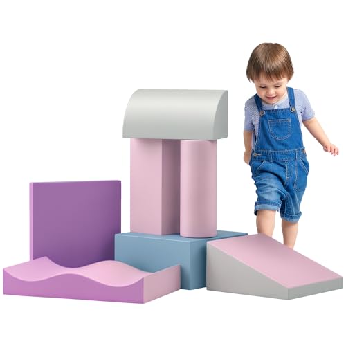 HOMCOM 7 TLG. Schaumstoff Bausteine Kinder Softbausteine Toben & Klettern Bauklötze Weiche Riesenbausteine Bauspielzeug Schaumstoffblöcke Bausteinset für Baby & Kleinkinder Schloss-Set Mehrfarbig HOMCOM 7 TLG. Schaumstoff Bausteine Kinder Softbausteine Toben & Klettern Bauklötze Weiche Riesenbausteine Bauspielzeug Schaumstoffblöcke Bausteinset für Baby & Kleinkinder Schloss-Set Mehrfarbig von HOMCOM