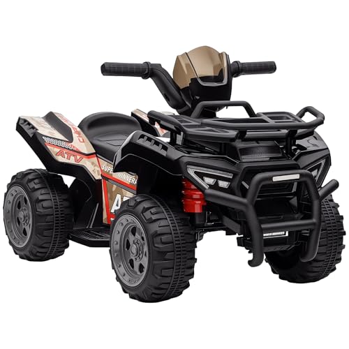 HOMCOM Kinder Quad Elektro 6V Kinderquad mit Vorwärtsfunktion, Musik, Elektro-Quad für Kinder 1,5-3 Jahre Schwarz HOMCOM Kinder Quad Elektro 6V Kinderquad mit Vorwärtsfunktion, Musik, Elektro-Quad für Kinder 1,5-3 Jahre Schwarz von HOMCOM