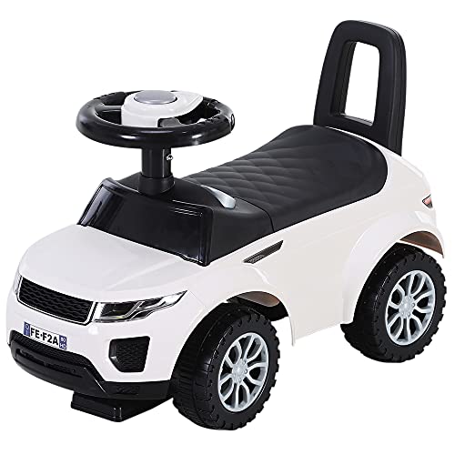 Homcom Kinderauto 12 – 36 Monate, Hupe, Weiß von HOMCOM