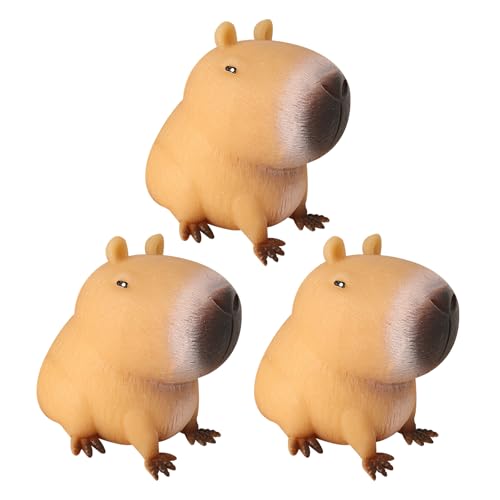 Capybara Quetschspielzeug , Anti Stress Spielzeug , Anti Stress Stressbälle Stress Squeeze Spielzeug , Squeeze Ball Squeeze Spielzeug Für Erwachsene Und Kinder (L-3 PCS) von HOME'S FRIEND