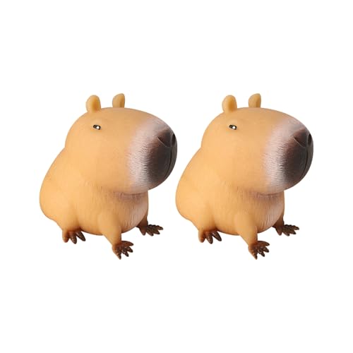 Capybara Quetschspielzeug , Anti Stress Spielzeug , Anti Stress Stressbälle Stress Squeeze Spielzeug , Squeeze Ball Squeeze Spielzeug Für Erwachsene Und Kinder (S-2 PCS) von HOME'S FRIEND