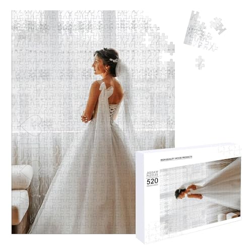 Persönliches Puzzle, Personalisiertes Puzzle mit eigenem Bild, Gestalte Dein individuelles Fotopuzzle für Geburtstage, Muttertag, Valentinstag & Hochzeiten (vertikale Version, 520 PCS) von HOME'S FRIEND