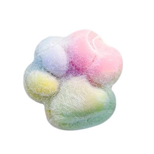 Squeeze Spielzeug, Katzenpfoten Quetschspielzeug mit Bällen Lustig, Squishy Cat Toy, Kawaii Flauschige Sensorische Spielzeug, Anti Stress Spielzeug, zum Konzentrieren (C) von HOME'S FRIEND