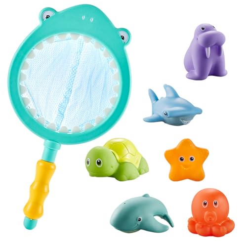 7 Stück Baby Badespielzeug mit Fischernetz Wasserspielzeug Kinder Badezeit Fisch Spielzeug Niedliches Fischspielzeug für Badewanne Schwimmbad Jungen Mädchen 7 Stück Baby Badespielzeug mit Fischernetz Wasserspielzeug Kinder Badezeit Fisch Spielzeug Niedliches Fischspielzeug für Badewanne Schwimmbad Jungen Mädchen von HOMEJOY