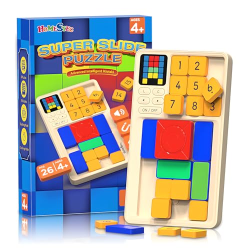 HOMESTEC Super Slide Logisches Puzzlespiel - Elektronisches Handheld-Spiel mit 520 Levels 3 Spielmodi - Herausforderndes Gehirntraining Spielzeug Geeignet für Kinder ab 8 Jahre und Erwachsene von HOMESTEC