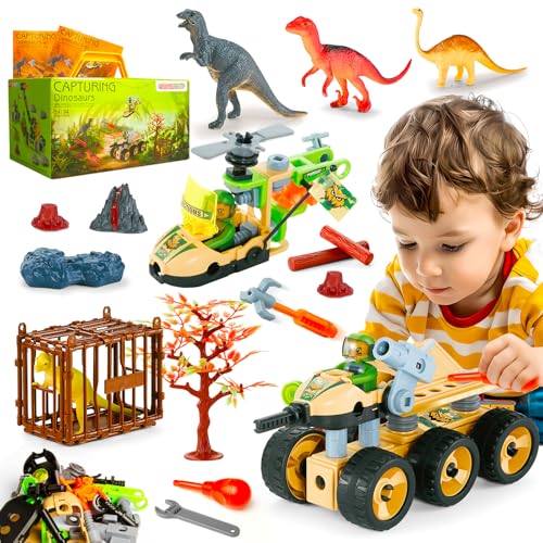 HOMETTER Dinosaurier Spielzeug, Konstruktionsspielzeug, Bauspielzeug Mint-Lernpaket für Vorschulkinder, Geburtstag Christms Idee Geschenk für Jungs Alter 5 6 7 8+ Jahre von HOMETTER