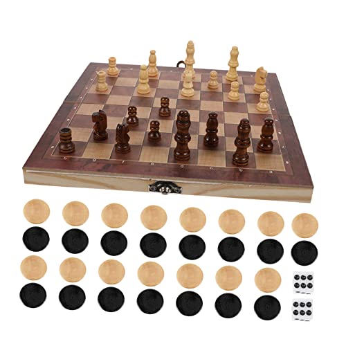 HOMFAMINI 1 Satz 3 1 Internationales Schach pädagogisches Schachspielzeug Schachbrettspiel für Kinder Schachbrett Kinder Schachbrett für Kinder pädagogisches Spielzeug Schachspiel aus Holz von HOMFAMINI