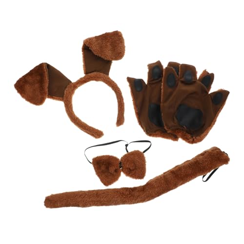 HOMFAMINI 1 Set Hunde Rollenspiel Zubehör Hundekostüm Damen Kopfschmuck Partydekorationen Tierkostüm Hund Cosplay Stirnband Tierohr Haarbänder Party Kopfschmuck Tier Stirnband von HOMFAMINI