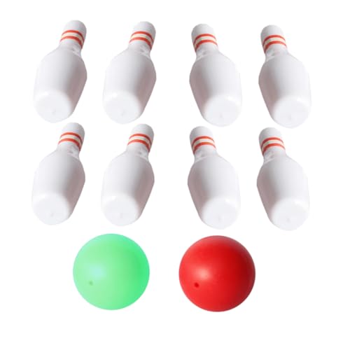 HOMFAMINI 1 Set Puppenhaus Bowling Simulation Mini Bowling Kugel Desktop Bowling Kleines Bowling Miniatur Bowling Puppenhaus Versorgung Bowling Kugel Mini Miniatur Modell Mini von HOMFAMINI