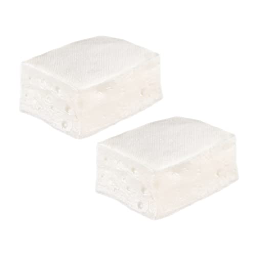 HOMFAMINI 2 Stück Simuliertes Tofu Modell PVC Tofu Modelle Shop Tofu Requisiten Vorgetäuschtes Tofu Spielzeug Simulation Tofu Dekor Tofu Verzierung Halloween Küche Realistisches von HOMFAMINI