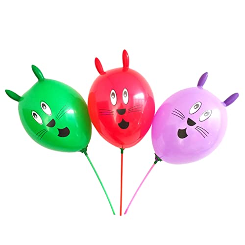 HOMFAMINI 25 Stück 12 Partyballons Hasenballon Spielzeug Hasenballon Hasenballon Dekor Ballonkaninchen von HOMFAMINI