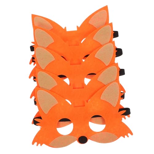 HOMFAMINI 5 Stück Kinder Fuchs Maske Cosplay Maske Für Festival Kinder Cartoon Maske Tier Für Maske Kostüm Tiere Maske Fuchs Geburtstagsfeier Liefert Fuchs Kostüm von HOMFAMINI