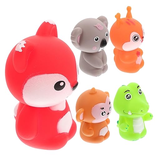 HOMFAMINI 5 Stück Tierfingerpuppe Kinderhandpuppen Lustige Fingerpuppen Kinderhandpuppe Spielzeug Tiere Design Fingerpuppen Minipuppenspielzeug PVC Fingerpuppen Partygeschenke von HOMFAMINI