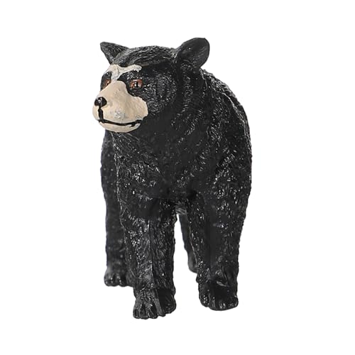 HOMFAMINI Asiatisches Schwarzbärenmodell Simulationsbärenmodell Bärenmodell Spielzeug Bärenmodellspielzeug Plastikbärenmodell Simulationstierspielzeug Kinderbärenmodell Tiermodell von HOMFAMINI
